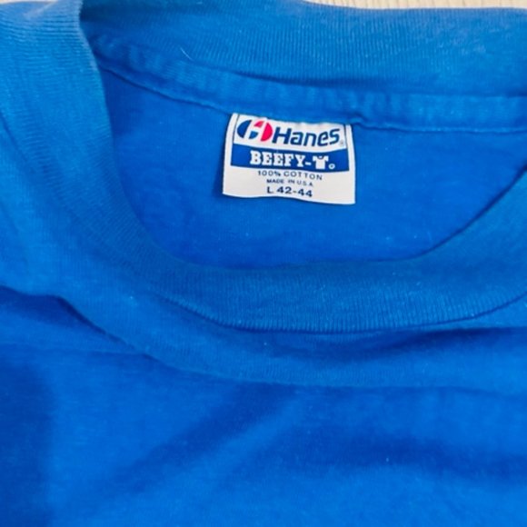 Blue Hanes Lahaina mens tee - Picture 3 of 3